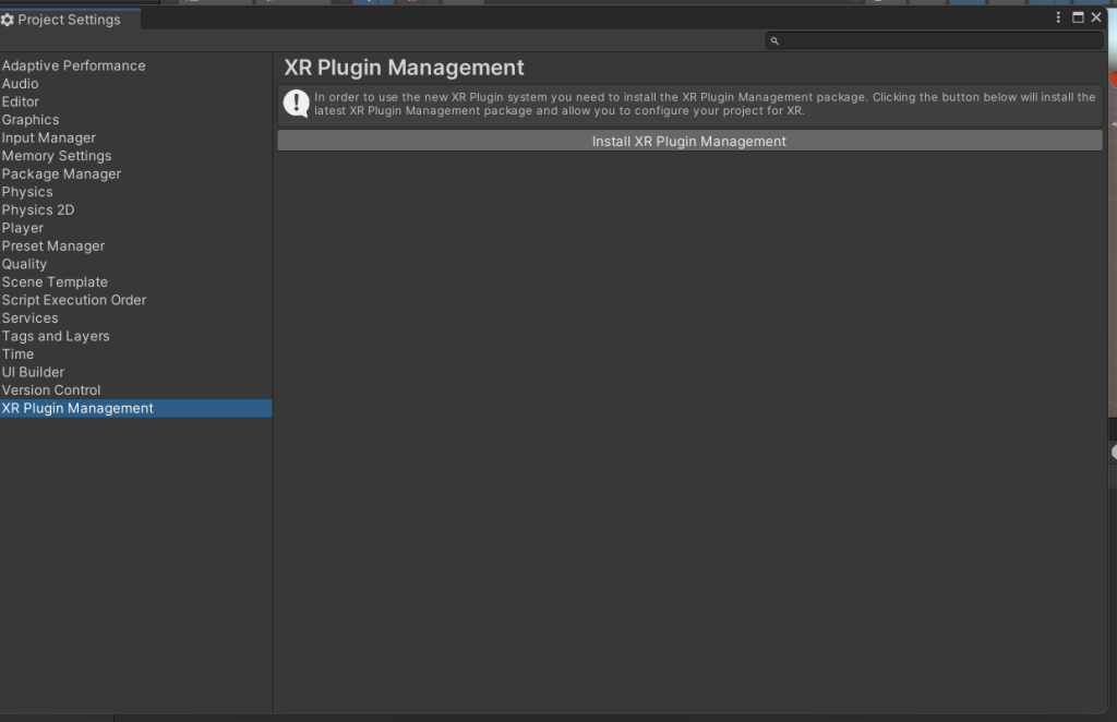 XR-plugin management